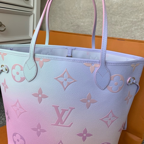 Louis Vuitton Bags Authentic Neverfull Sunrise Pastel 222